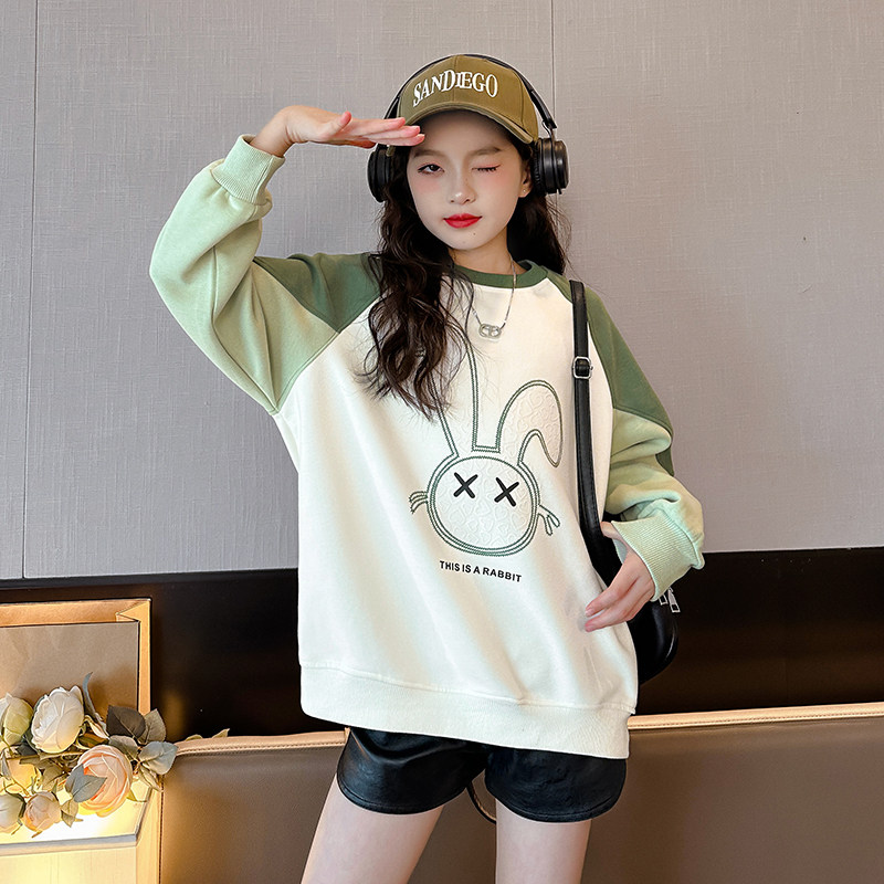女童卫衣春秋款2023新款中大童洋气长袖上衣儿童装韩版打底衫秋装怎么样,好用不?
