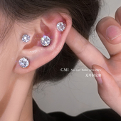 锆石磁吸铁石耳夹无耳洞女耳骨钉轻奢高级感耳蜗钉新款 耳骨夹耳钉