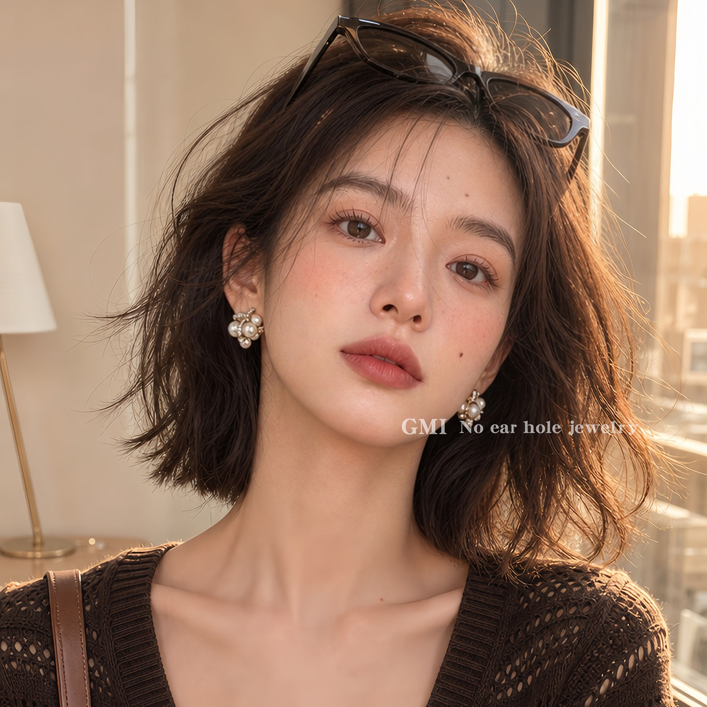 珍珠锆石葡萄无耳洞耳夹女轻奢高级感气质耳环耳钉2026新款耳饰品