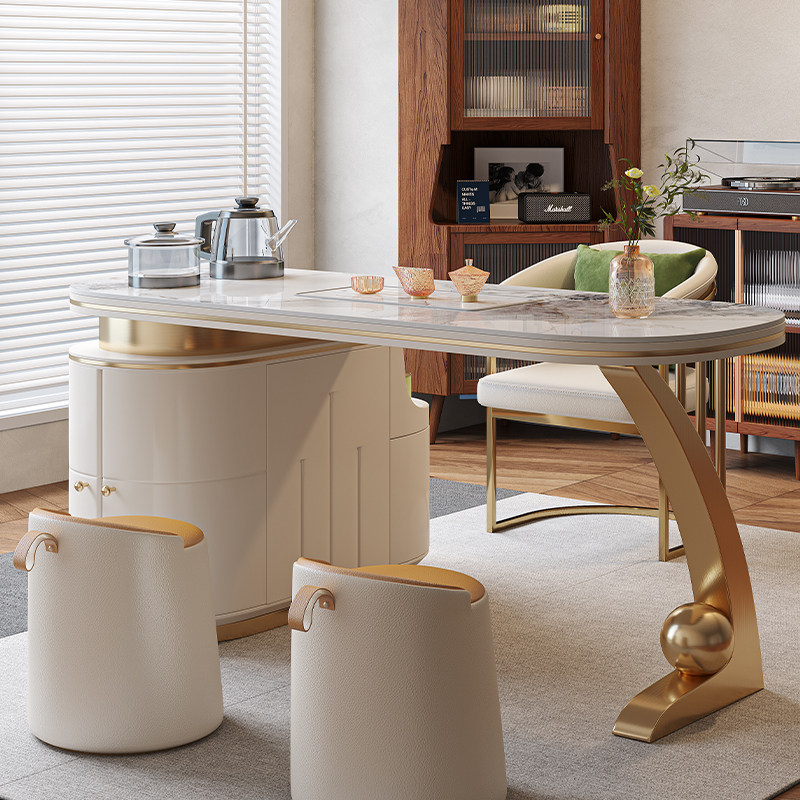 轻奢阳台茶桌小型现代简约办公室家用岩板小茶台功夫泡茶桌椅组合,住宅家具,家用茶台/茶桌,淘宝优惠券,粉丝福利购,淘宝优惠卷