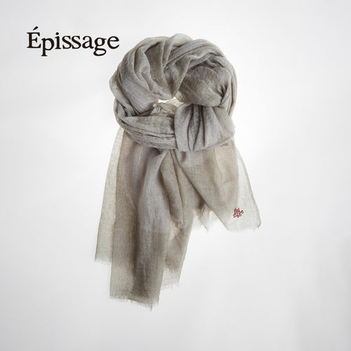 Epissage纯色/印花羊绒围巾
