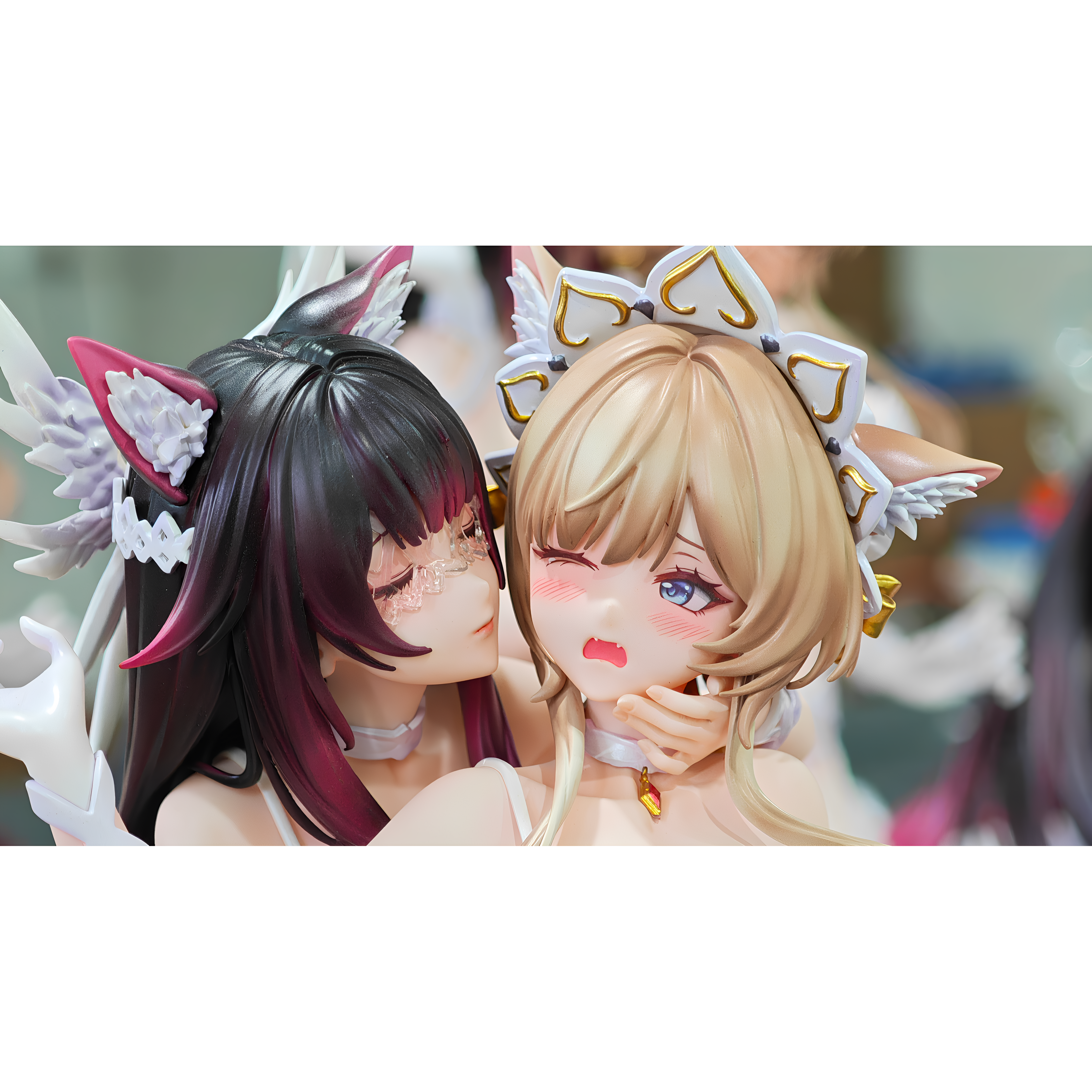 【大力GK】 白姐妹花一对 雕像
