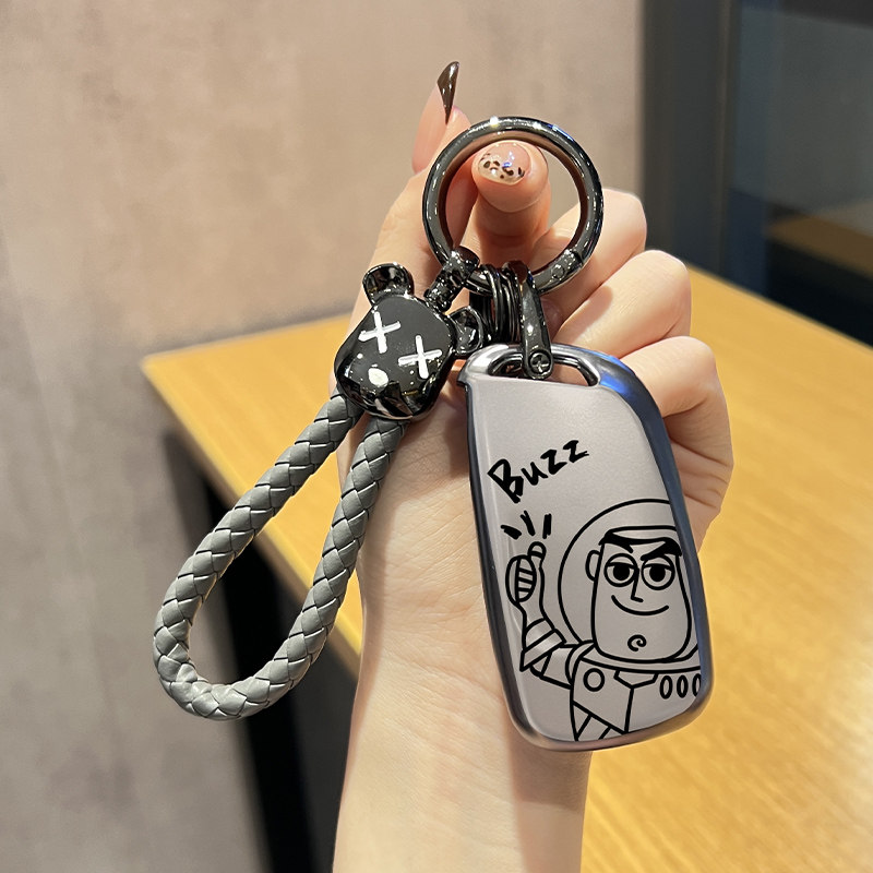 通用DS汽车后配改装钥匙套大众日产本田丰田标致别克FT铁将军包扣