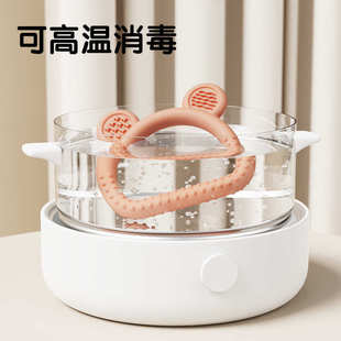 婴儿牙胶防吃手6 12个月宝宝食品级出牙玩具咀嚼磨牙棒