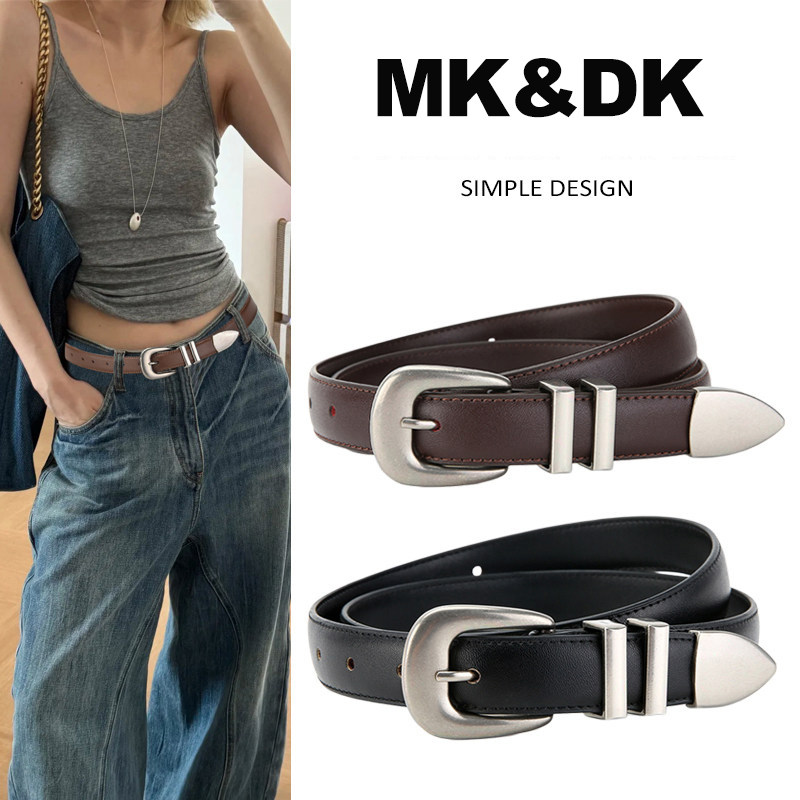 MK&DK皮带女款配牛仔裤高级感真皮腰带女士2026新款轻奢百搭裤带