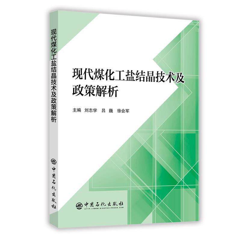【正版书】 现代煤化工盐结晶技术及政策解析 刘志学,吕巍,徐会军 编 中国石化出版社
