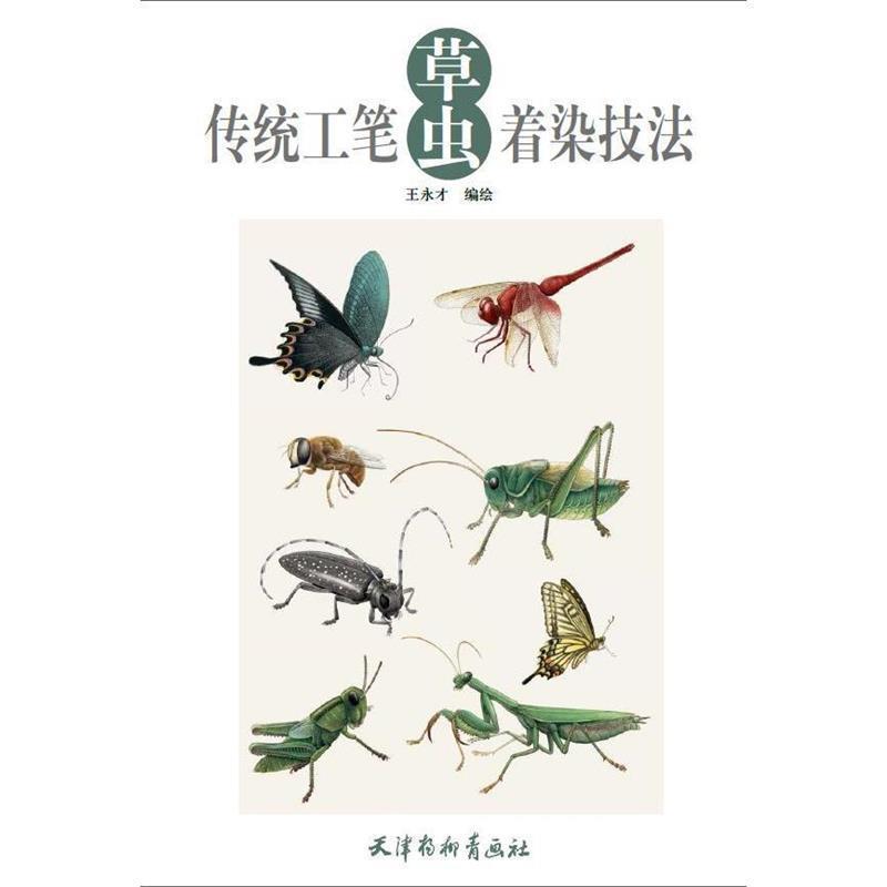 【正版书】 传统工笔草虫着染技法 王永才 杨柳青出版社