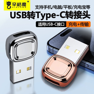 适用于苹果14手机充电线转接头iPhone13充电宝PD10A快充数据线14promax转换器Typec转USB转换头15pro车载接口