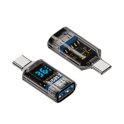 Type-C转USB透明数显转接头