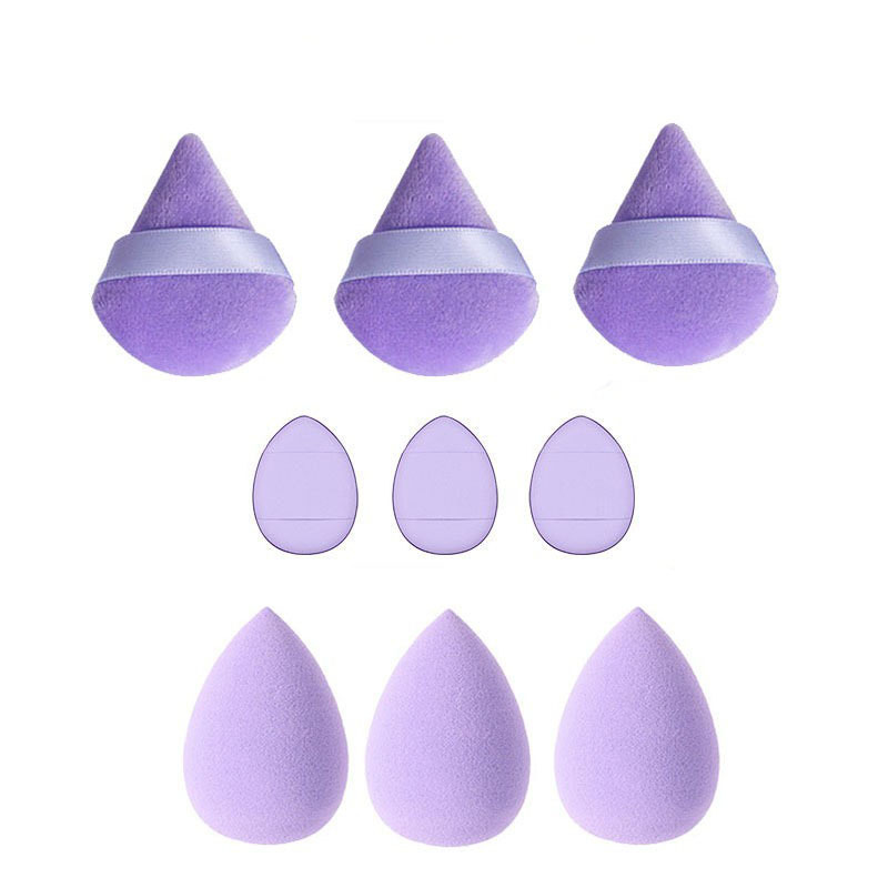 美妆蛋9件套装迷你拇指粉扑植绒散粉气垫化妆蛋彩妆蛋