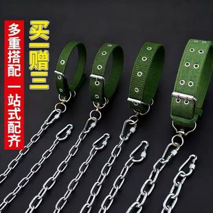 狗铁链子狗项圈大型犬牵引绳遛狗链防锈镀锌防咬绳加长栓狗老式 绳