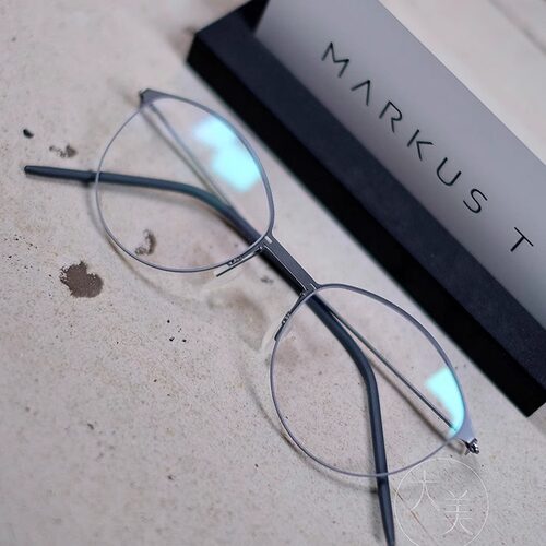 德国眼镜授权 markust L1020 极简眼镜框薄钛纯钛轻质眼镜架全框