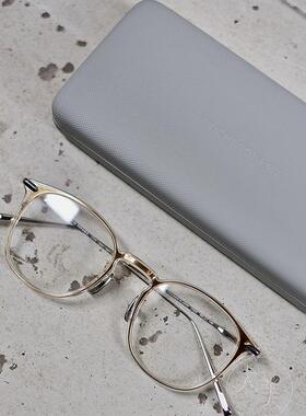 日本手造眼镜YUICHI TOYAMA U-078 胶圈香槟金文艺时尚框可配进口