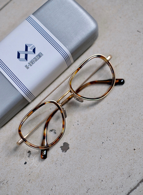 日本OLIVERGOLDSMITH KEY-2双梁胶圈精致轻巧板材框圆框镜框