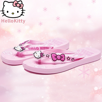 HelloKitty人字拖夏外穿洗澡沙滩