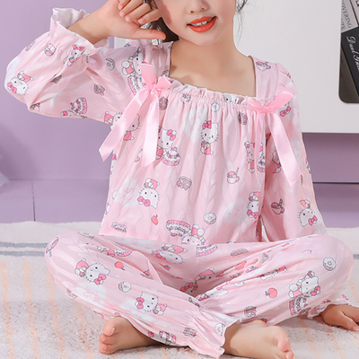 凯蒂猫秋衣秋裤家居服