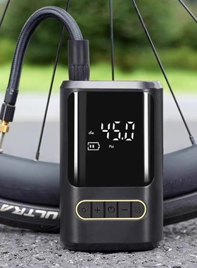 适用喜德盛美利达捷安特自行车专用打气筒电动便携家用通用黑科技