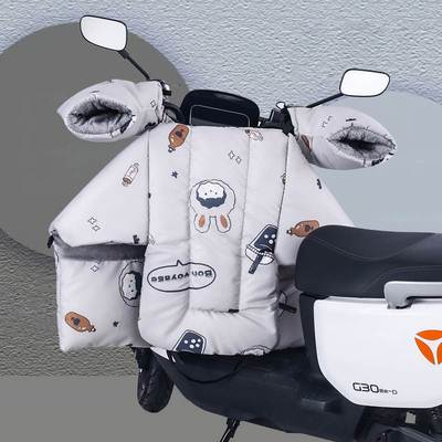 电动车挡风被冬双面防水一体通用防风防雨四季通用新型全包一体式