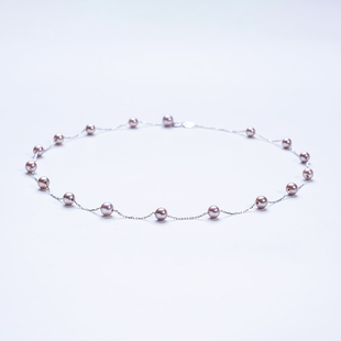 【吉杰】爱迪生珍珠银S925紫色珍珠满天星吊坠5-6mm