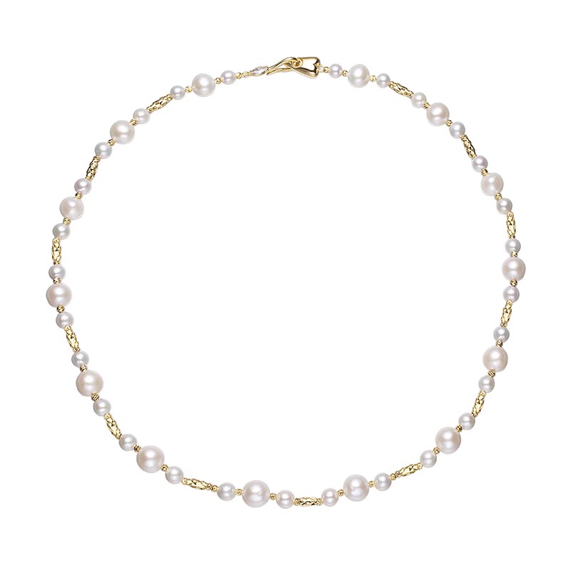 【爱迪生专场】爱迪生珍珠时尚款白色珍珠项链5-9mm