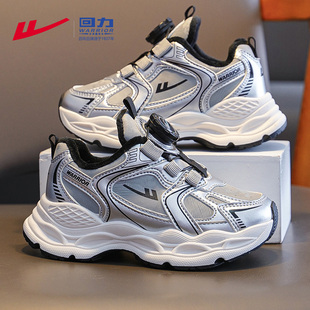 爆款 秋冬季 老爹鞋 保暖冬鞋 回力女童加绒运动鞋 皮面二棉鞋 2025新款