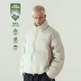 11E 特氟龙三防立领羽绒服加厚保暖立领宽松轻薄