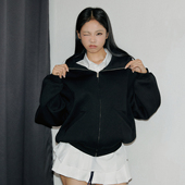 重磅中长款 11E 重磅550g廓形硬挺重磅外套拉链卫衣连帽开衫 潮牌