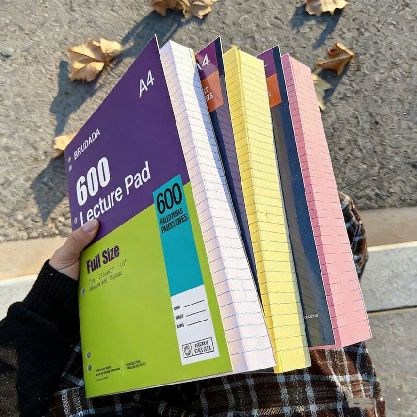 复古A4加厚55g横线薄脆本图片