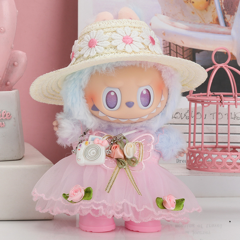 拉布布雨衣娃衣现货17cm衣服套装
