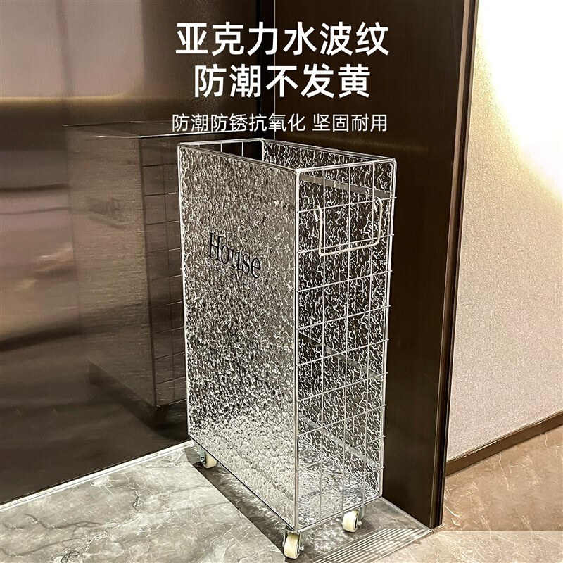 瑜伽垫收c纳筐运动健身q器材收纳筒家用收纳神器移动夹缝收纳置物