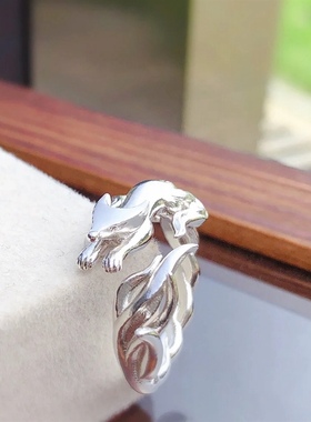 哈基米~九尾狐戒指环精致可爱小众高级感开口指环手作礼物配饰品