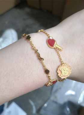 孙颖莎王楚钦「莎头5114」同往手链应援周边小众设计感生日礼物。