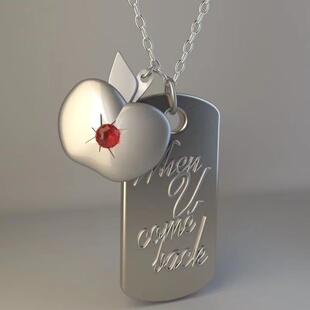 恋空夏以昼苹果项链when u come back等你回家衍生礼物