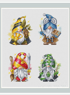 公主绣铺DMC自配套件纯棉线精准印花套件210310四个小矮人