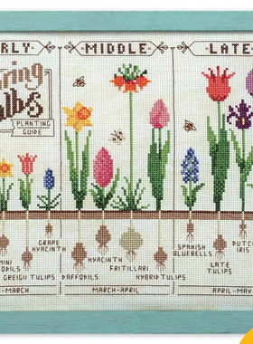 公主绣铺DMC自配套件纯棉线精准印花套件210805春天的花新生