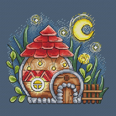 公主绣铺DMC自配套件纯棉线精准印花套件220415卡通小房子03