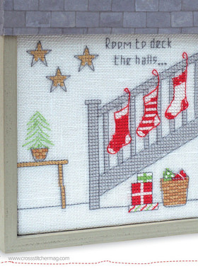 公主绣铺DMC自配套件纯棉线精准印花套件211106小房间圣诞楼梯