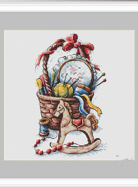 公主绣铺DMC自配套件纯棉线精准印花套件210214手工篮子