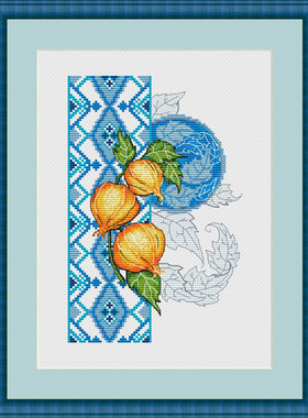 公主绣铺DMC自配套件纯棉线精准印花套件210201阴影花灯笼花