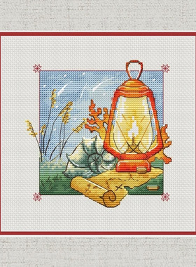 公主绣铺DMC自配套件纯棉线精准印花套件220124十二月风景六月