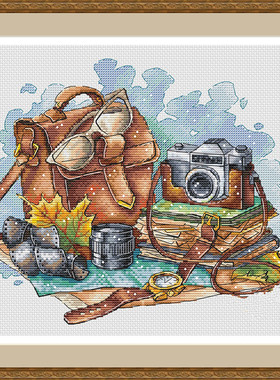 公主绣铺DMC自配套件纯棉线精准印花套件200916抓住当下相机旅行