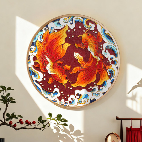 diy好运非遗手工艺景泰蓝掐丝