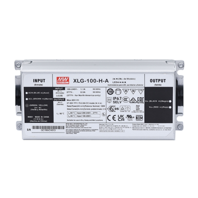 XLG-100-H-A明纬LED直流防水电源