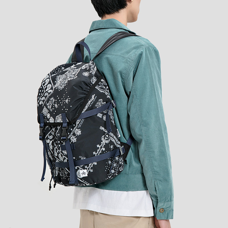 theMADHATcher 「腰果花」双肩包大容量旅行潮学生电脑定制面料