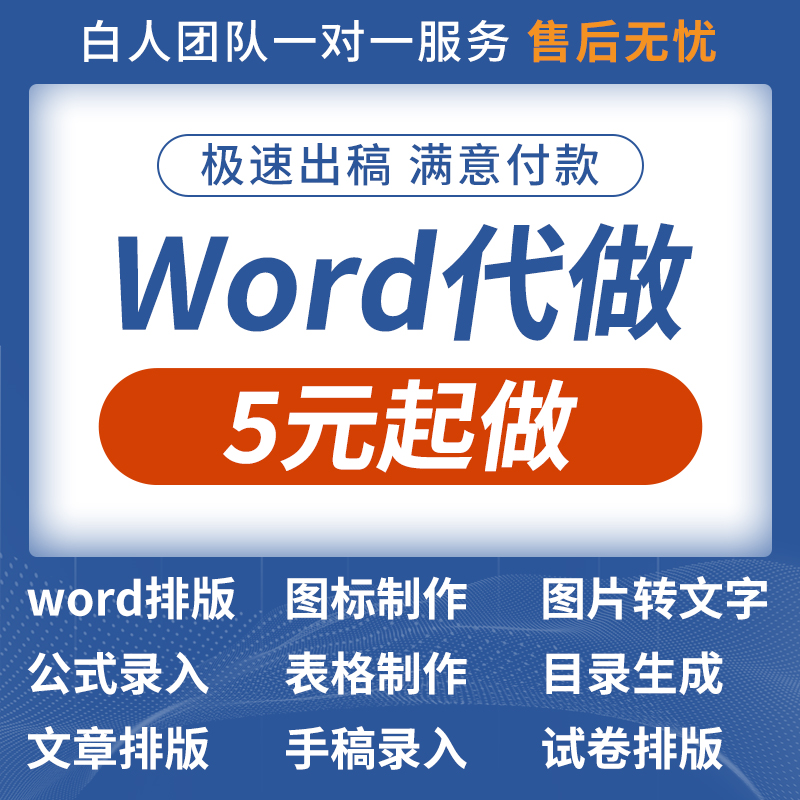 Word排版打字录入图片转word数据录入繁体录入手搞录入pdf转换