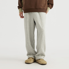 ERICE MADE春夏直筒薄款卫裤男女束脚休闲长裤宽松灰色刺绣运动裤