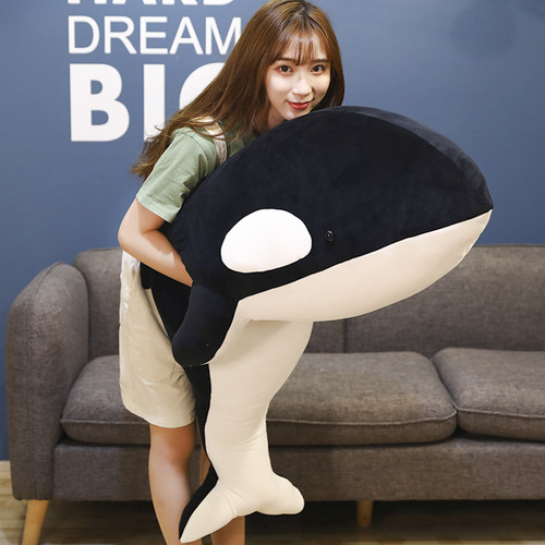 漫炫宅品抱枕虎鲸羽绒棉超萌惊喜