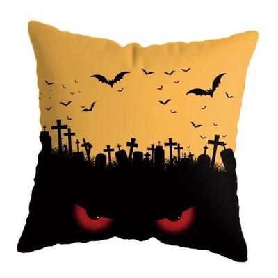 40/45/50cm Halloween Cushion Cover Pumpkin Bat Wizard Ghost