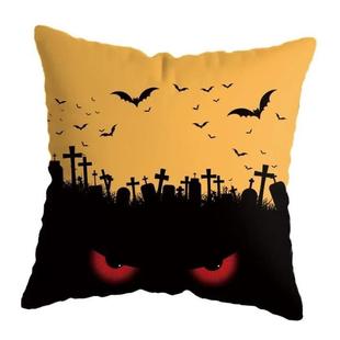 40/45/50cm Halloween Cushion Cover Pumpkin Bat Wizard Ghost