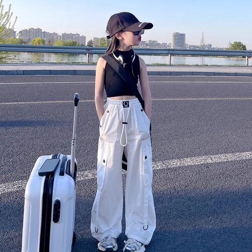 女童工装裤春秋裤子2026新款